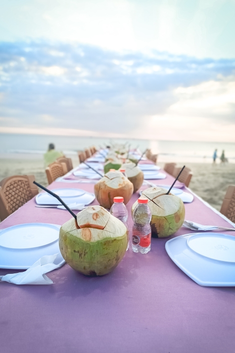 Table Restaurant with Beach View